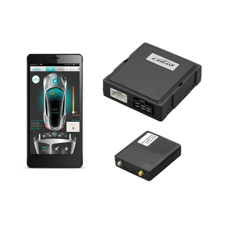 4G GPS/GSM Upgrade Car Alarm Security System With Remote Engine Start and Remote Fuel Cut off Via Smartphone APP